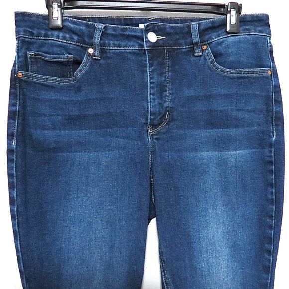 Royalty For Me Tummy Control Dark Wash High-Rise Skinny Jeans Size 16W - Picture 4 of 15